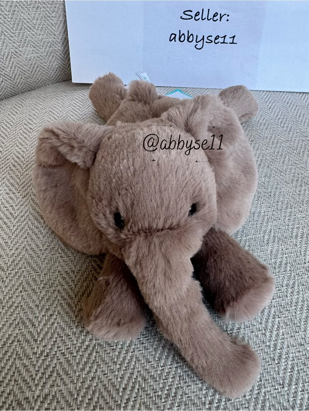 Jellycat Smudge Elephant - Tiny - Authentic - Brand New With Tags - Fast Ship